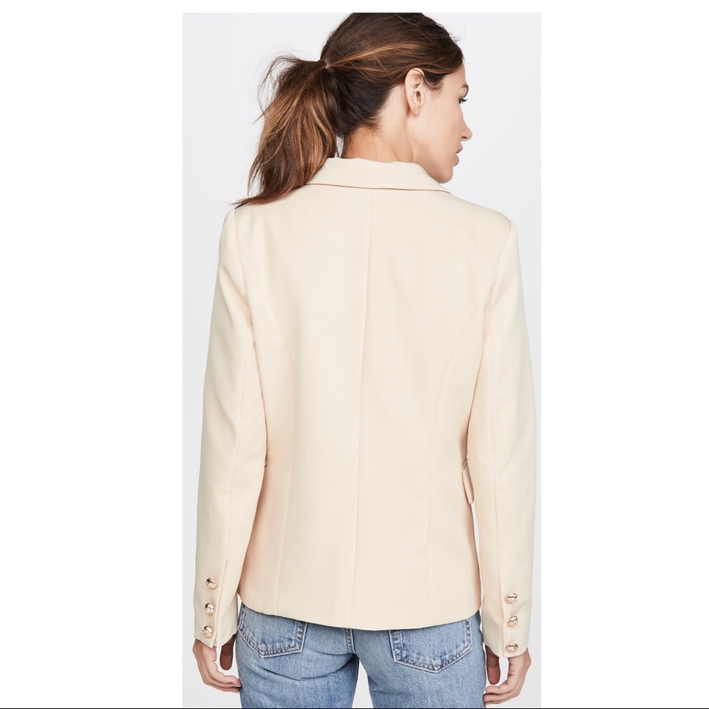 NEW LIONESS BEIGE DOUBLE-BREASTED BLAZER - Picture 6 of 8